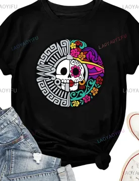 Day of The Dead Shirts Women Dia De Los Mexican T-Shirt Halloween Tee Tops Round Collar Man Lady Graphic T Shirts Graphic Shirts - Aliexpress - FashionsVida