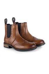 Sandringham Mens Leather Brogue Country Boots