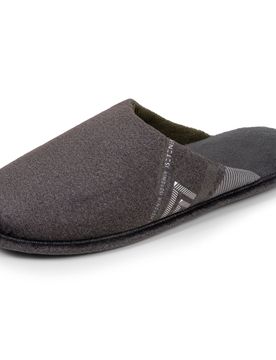 Chaussons mules plates Gris chiné gris chiné 40