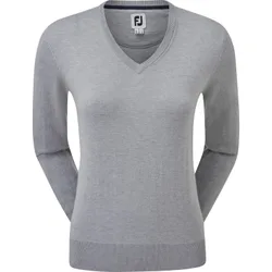 Pullover Wool Blend V-Neck, grau xs