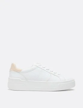 Freizeitschuhe mit Plateau WEISS 39 - Stradivarius - FashionsVida
