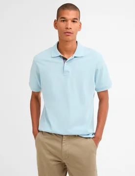 Polo de hombre liso y manga corta - Barbour - FashionsVida