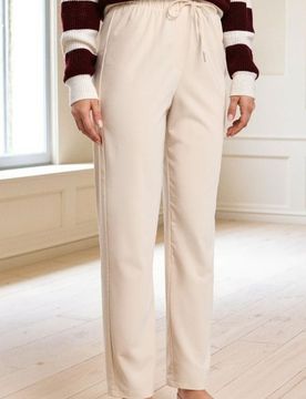 Pantaloni con viscosa - nude