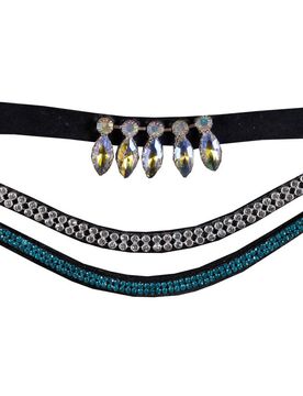 Stirnbänder (3er Set) HOBBY HORSING blau/silber