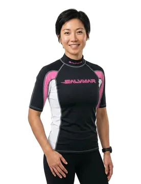 Rash Guard Manches Courtes Oasi Black / Pink XS