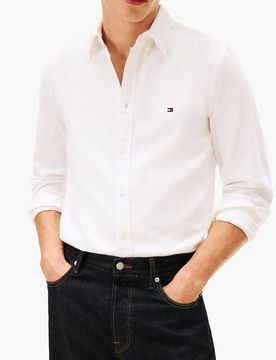 Chemise classique coupe droite en coton