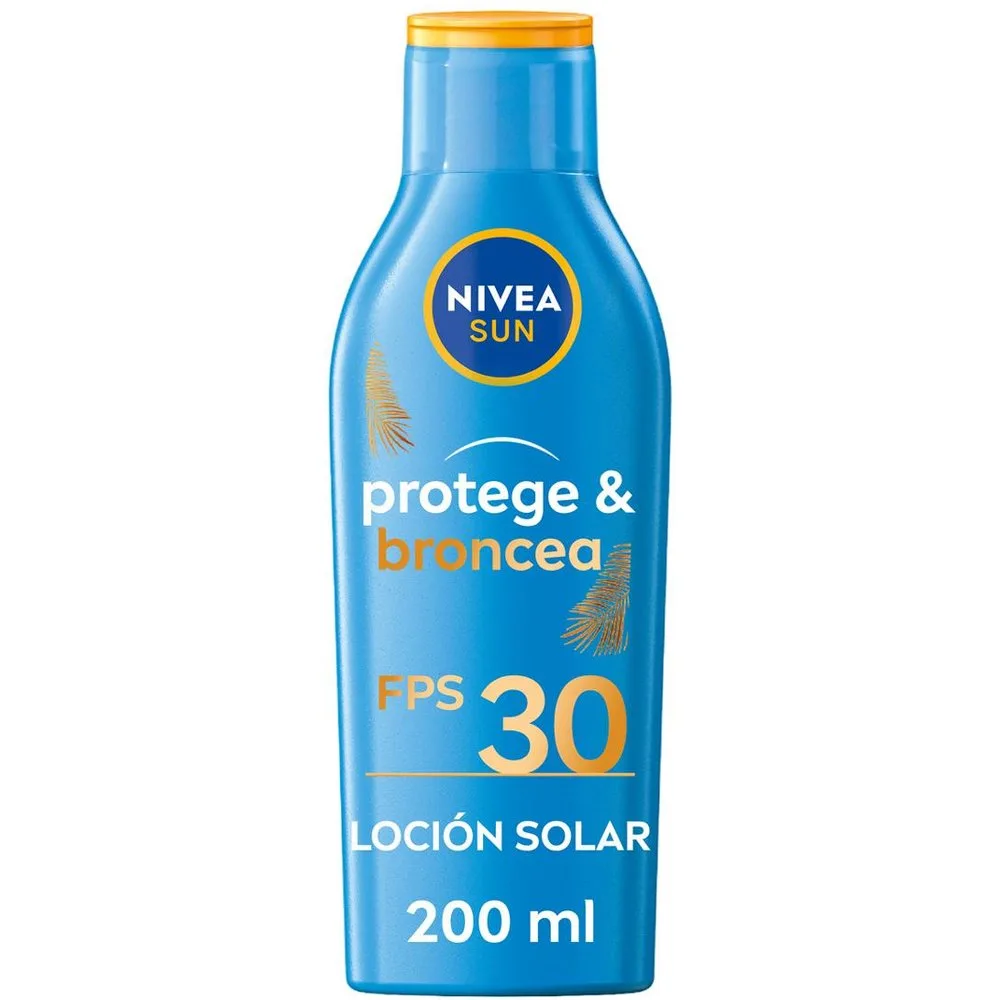 Leche Solar Activadora del Bronceado FP 30 Protege & Broncea 200 ml - Nivea - FashionsVida