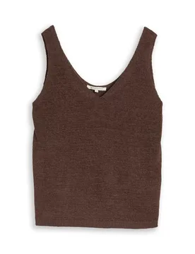 S knit top with v-neck female - S - FashionsVida