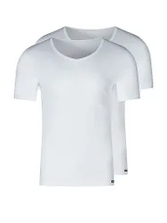 Camiseta, paquete de 2, blanco blanco XXL