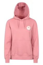 Printed Landscape Womens Regular Fit Hoodie - Pink - Pink - Size: 8