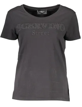 Damen Kurzarm-T-Shirt Schwarz D38TL0699-TSD006_NERO_SC002-NERO