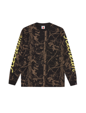 Tree Camo L/S T-Shirt - Black