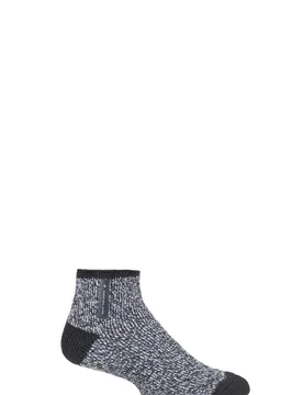 Pair Charcoal Twist Aubin Sleep Socks Men's 6-11 Mens - - Grey - Size: 6-11 Mens - Heat Holders - FashionsVida