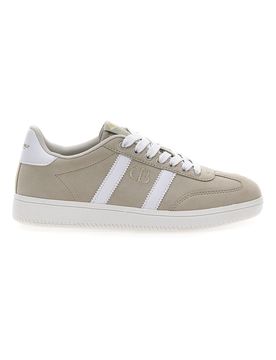 Sneakers Beige con Bande Laterali Bianche AMELIE SD 36