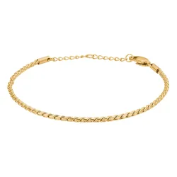 Braccialetto Palma 18 Ct. Goldplated Stainless Steel Du2011 One Size