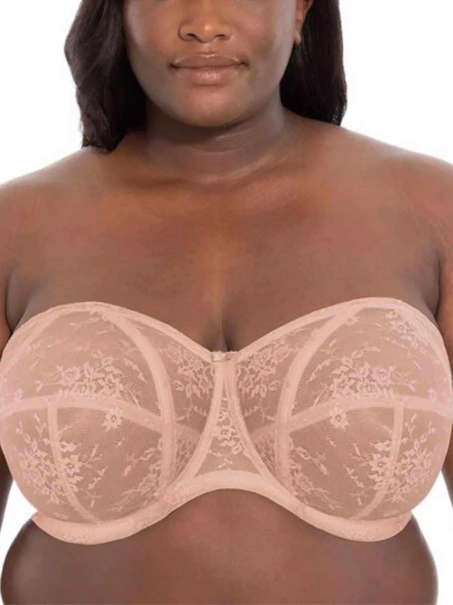 Womens Verity Strapless Bra - Beige Polyamide - Size 44dd - Goddess - FashionsVida