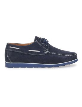 Scarpe Stringate Blu In Vera Pelle Made in Italy 09 42