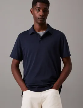 SS SUPIMA CHEST EMB POLO male - M - FashionsVida