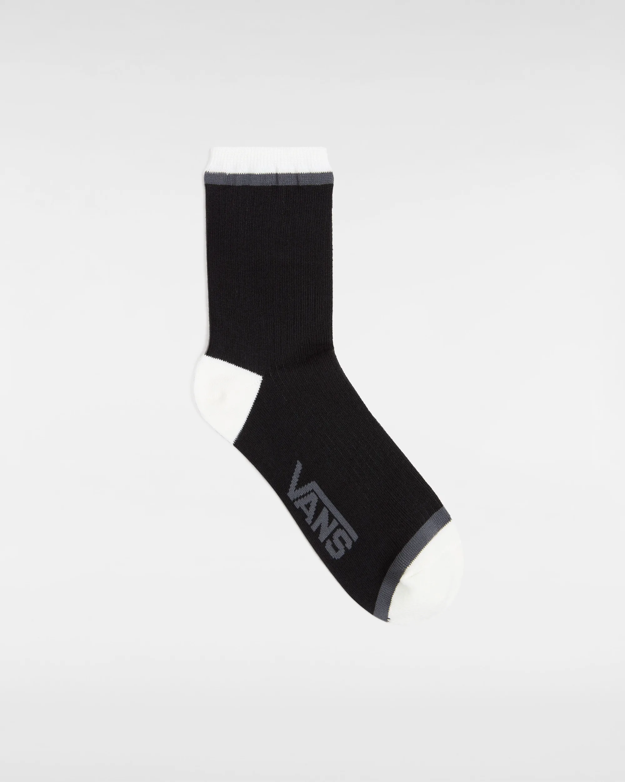 Womens Miles Half Crew Socks - Black - Size 4-7.5 (Uk Shoe) - Vans - FashionsVida