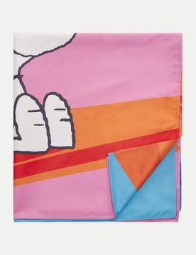 Handtuch mit Snoopy-Strand-Motiv 90x200 cm Mehrfarbig