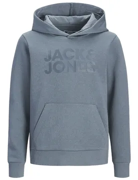 Felpa Con Cappuccio Corp Logo Blue Mirage / Print Big Tonal 16 Anni - Jack & jones - FashionsVida