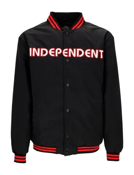Giubbotto Bomber Uomo Bauhaus Stadium Jacket Black - Independent - FashionsVida