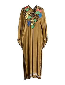 Midi-Kleid Damen Militärgrün L,M,S Damen