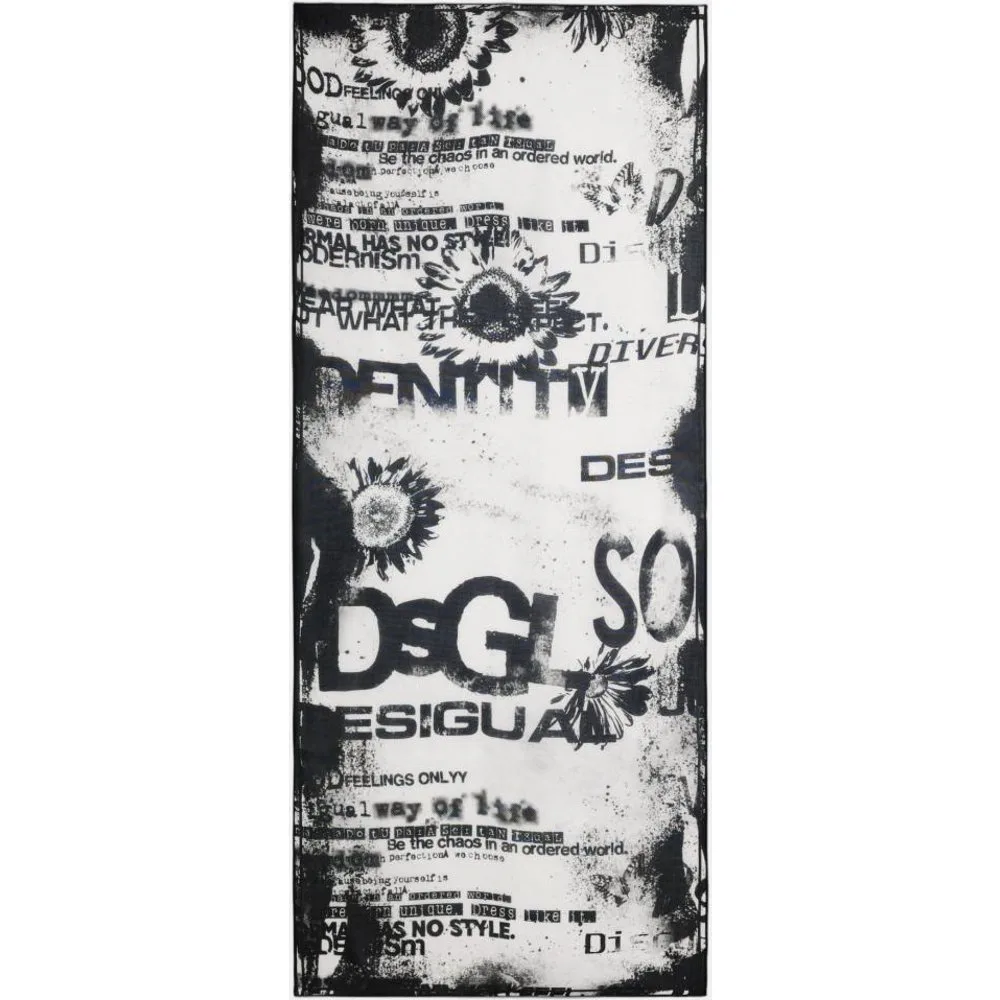 Foulard Letras Rectangular - Desigual - FashionsVida