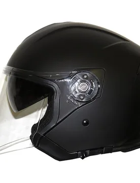 Casco Moto Jet Lungo Palio Doppia Visiera Nero Opaco taglia XS - Origine - FashionsVida