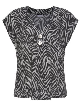 LASCANA Blusa negro / blanco