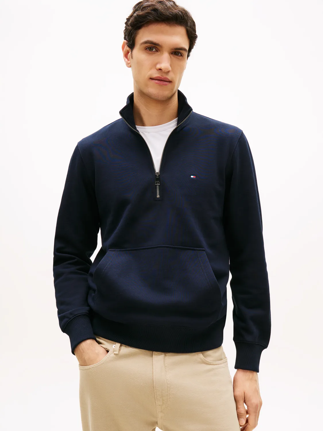 ESSENTIAL TERRY NEW 1/4 ZIP male - M - FashionsVida