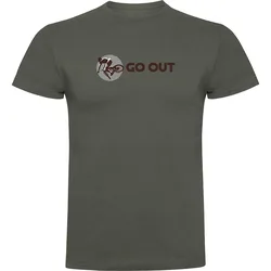 Maglietta A Maniche Corte Go Out Dark Army Green