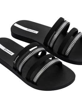 Mesh II Damen Badepantolette, schwarz, Größe 39 39