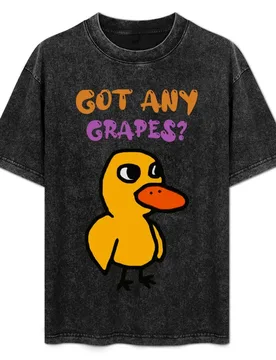 Got Any Grapes - The Duck Song T-Shirt Abstract Pattern Print Top - Aliexpress - FashionsVida