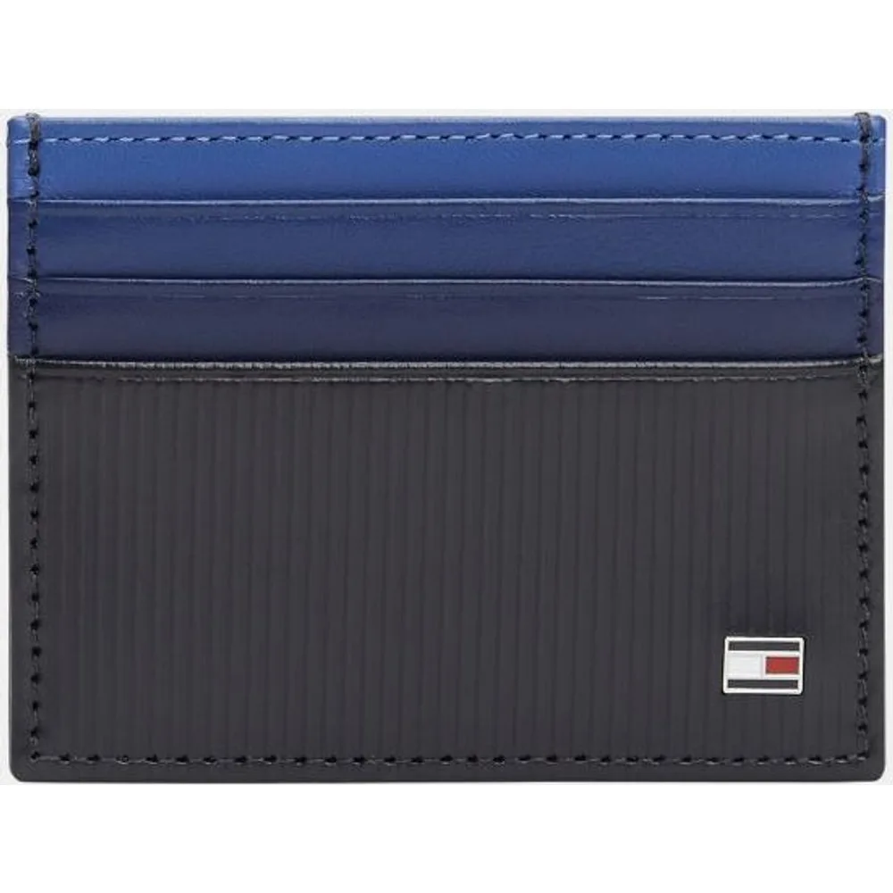 Tarjetero de hombre en piel con logotipo - Tommy Hilfiger - FashionsVida