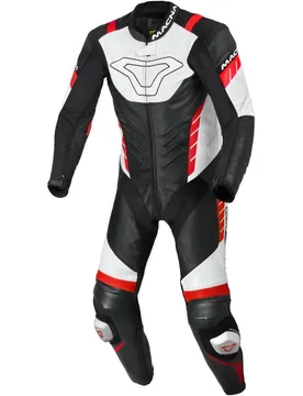 Tuta Moto 1pz Varshall Nero Bianco Rosso taglia 52 - Macna - FashionsVida