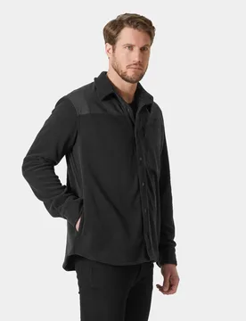 Men's Daybreaker Fleece Shirt Black S - Black - Male - Helly Hansen - FashionsVida