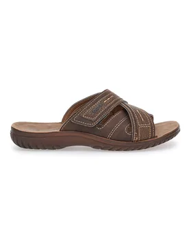 Ciabatte Marroni Con Fasce Incrociate 99 FN 41 - Inblu - FashionsVida