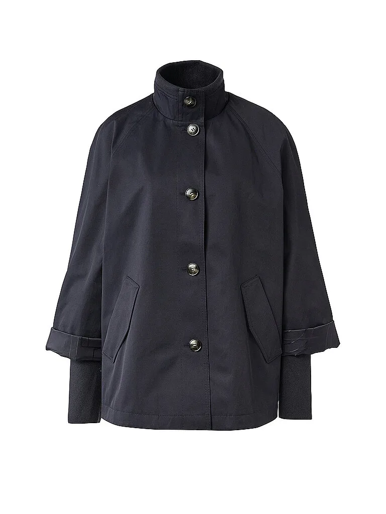 Chaqueta acolchada ligera azul oscuro S - Comma - FashionsVida