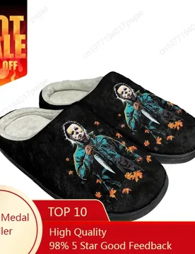 Terror Michael Myers Cotton Custom Slippers Mens Womens Sandals Plush Casual Keep Warm Shoes Thermal Soft Plush Non-Slip Slipper - Aliexpress - FashionsVida