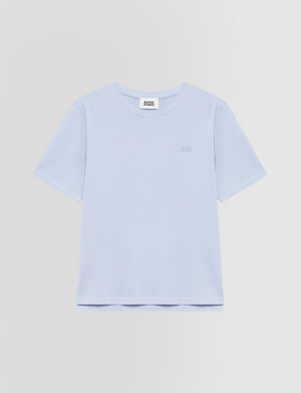 T-shirt con ricamo uomo celeste