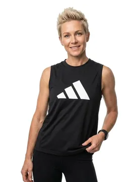 T-shirt Sans Manches Train Essentials Logo Black / White XS - Adidas - FashionsVida