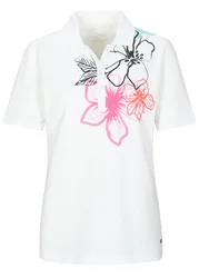 Poloshirt, 1/2 Arm,Blumendruck female