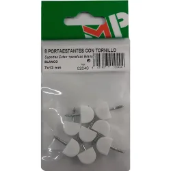Soporte de estantería semicircular Blanco