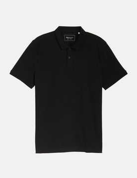 Poloshirt Basic Schwarz L