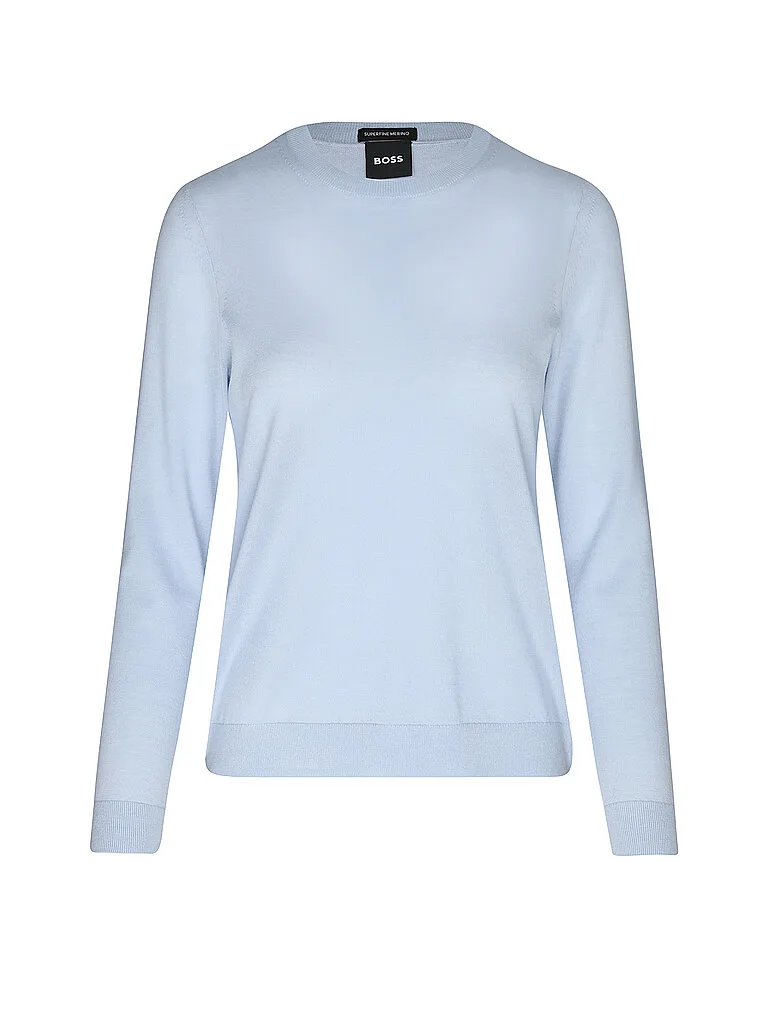 Pullover FERPINA azul claro S - BOSS - FashionsVida