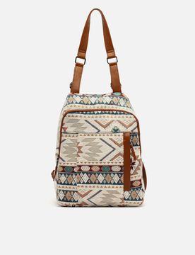 Tiani mochila antirrobo con estampado jacquard