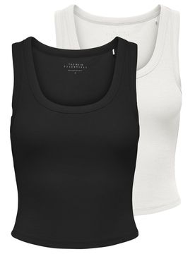 ONLY Top 'ONLEasy' negro / blanco