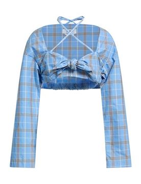 MSGM Top Damen Azurblau 34 Damen