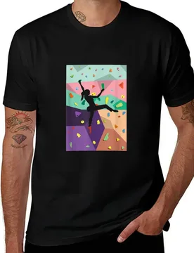 Cute Colorful Rock Climbing Bouldering Wall T-Shirt anime shirt man clothes Anime t-shirt shirts men graphic - Aliexpress - FashionsVida